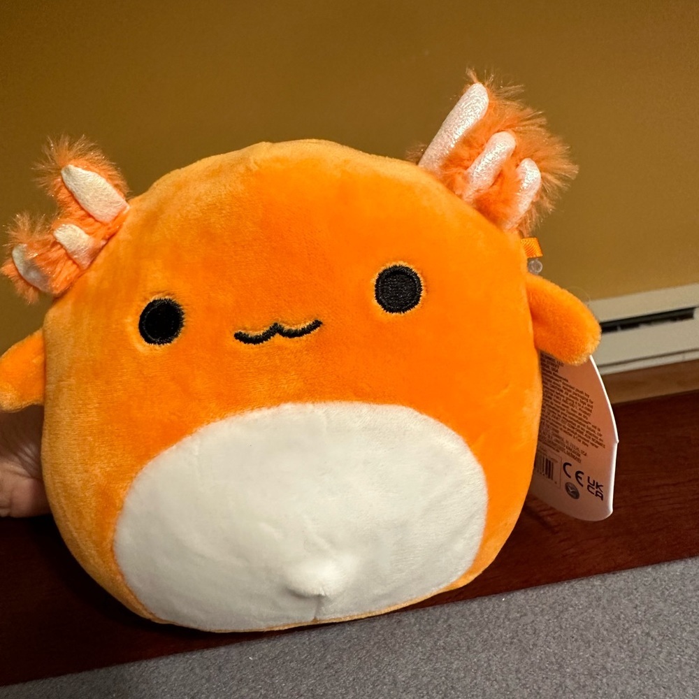 5" orange axolotl squishmallow Nico​